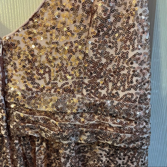 David’s Bridal F19787 Rose Gold 16 New with Tags - Picture 6 of 6